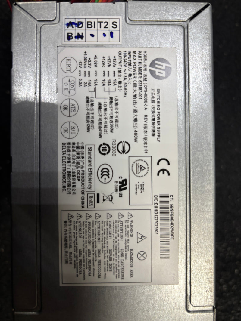 Load image into Gallery viewer, Used HP 460W Computer Power Supply
