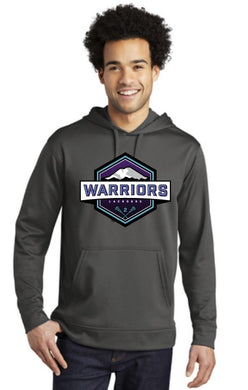 Warriors Lacrosse Silver Performance Fleece Hoodie