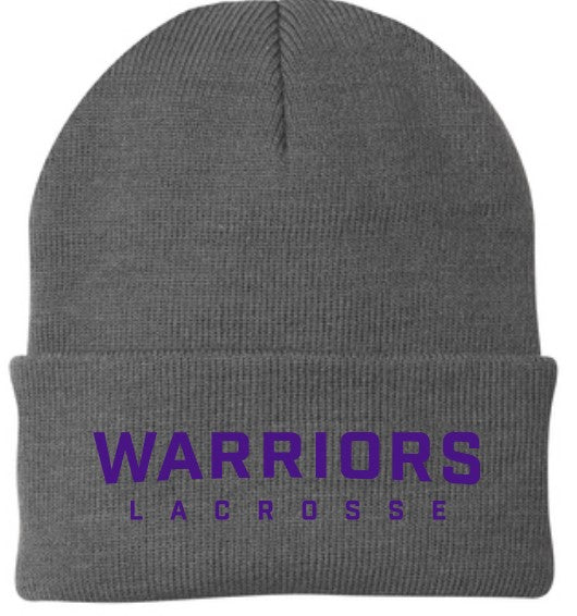 Warriors Lacrosse Knit Beanie