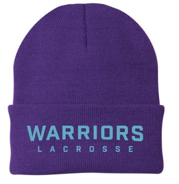 Warriors Lacrosse Knit Beanie