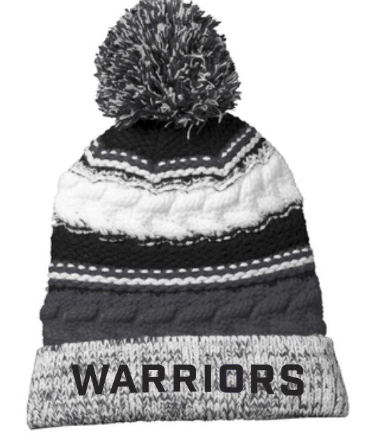 Load image into Gallery viewer, Warriors Lacrosse Pom Pom Team Beanie
