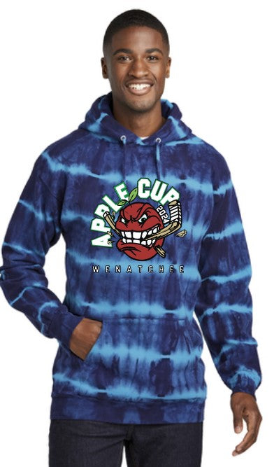 Load image into Gallery viewer, Wenatchee Apple Cup Modern Adult Tie Dye Hoodie
