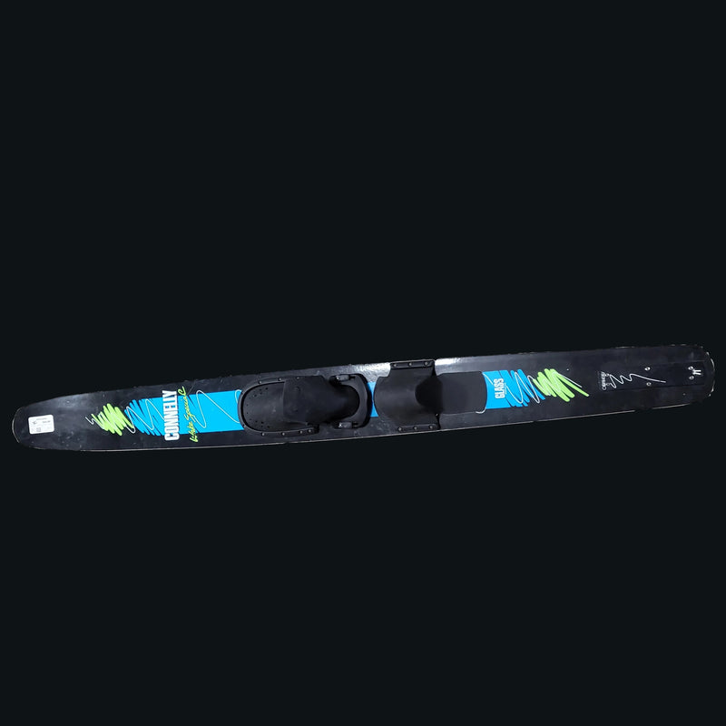 Load image into Gallery viewer, Connelly Wake Special Black/Blue Length 71" Used Water Skis
