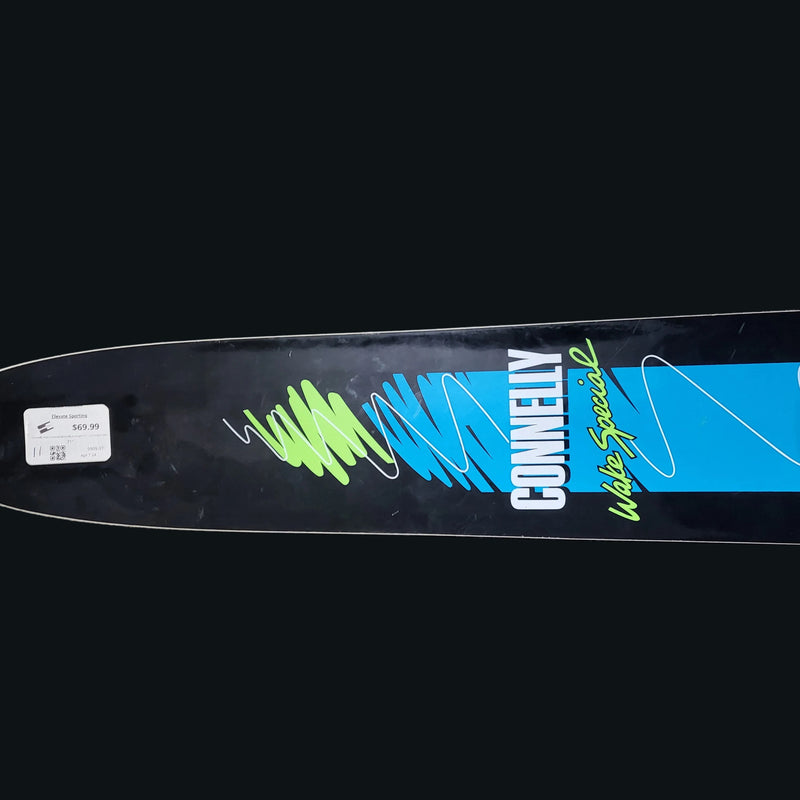 Load image into Gallery viewer, Connelly Wake Special Black/Blue Length 71" Used Water Skis
