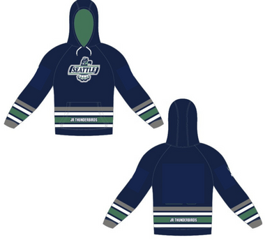 Sno-King Jr Thunderbirds Unisex Jersey Replica Sublimation Hoodie