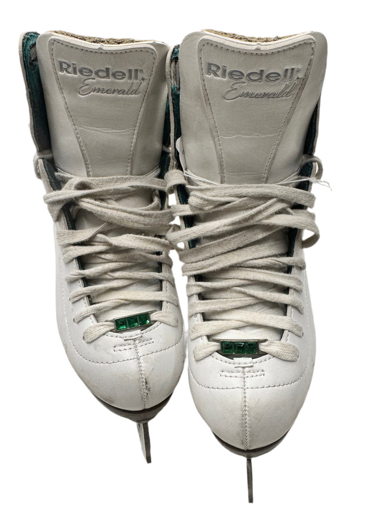 Load image into Gallery viewer, Used Riedell Emerald Figure Skates

