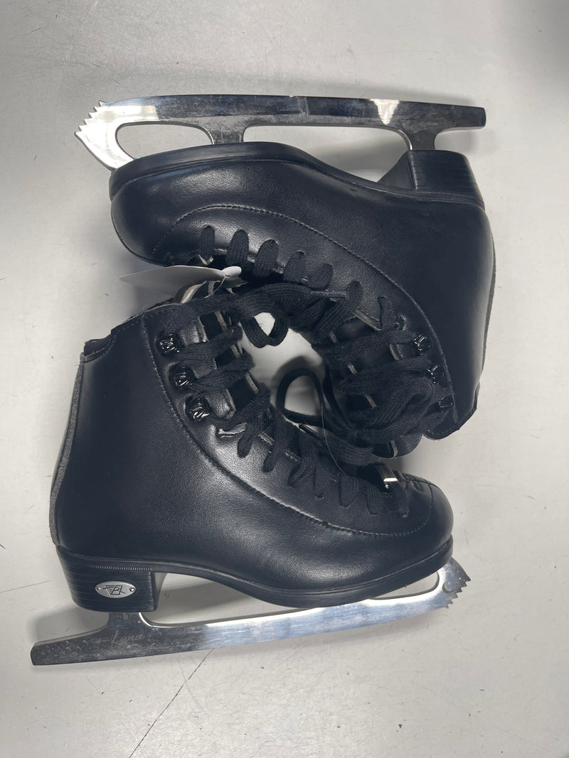 Load image into Gallery viewer, Used Riedell Emerald Boys Size 1 Figure Skates
