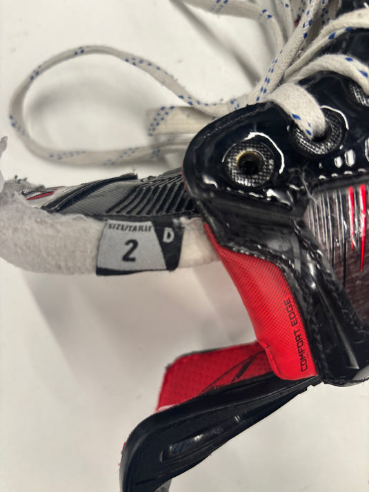 Used Bauer Vapor X5 Pro Hockey Skates, Size 2