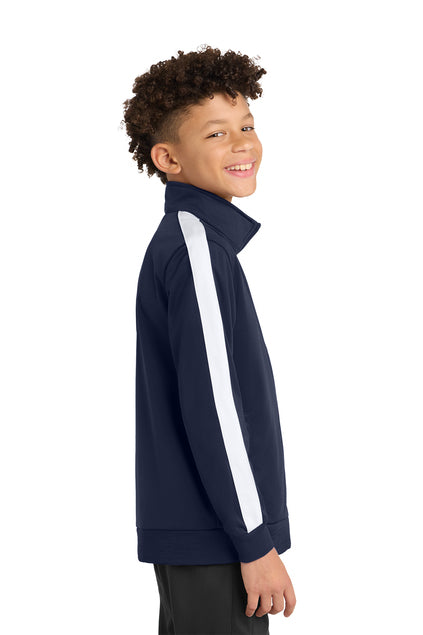 Load image into Gallery viewer, SF Eagles Youth Tricot Sleeve Stripe Track Jacket

