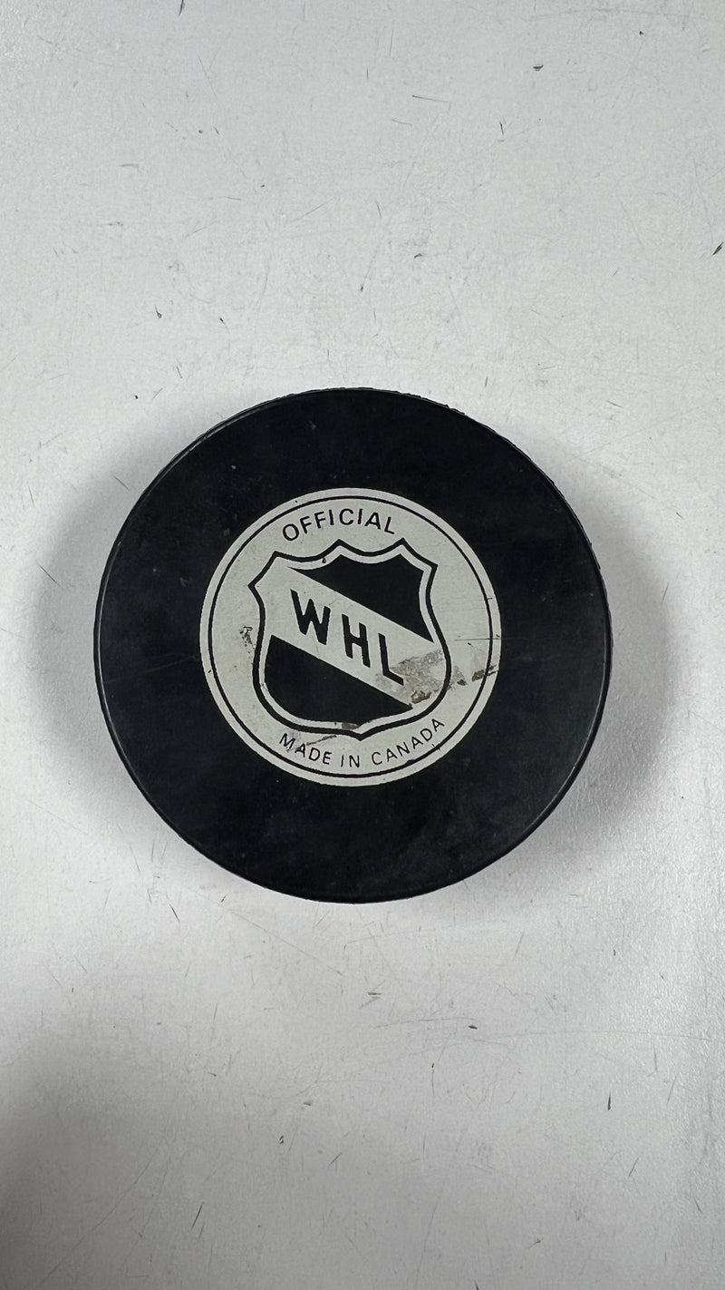 Load image into Gallery viewer, Vintage Prince Albert Raiders Hockey Puck
