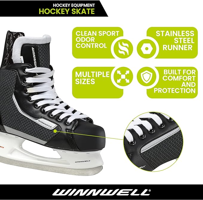 Load image into Gallery viewer, Winnwell AMP300 Ice Hockey Skates
