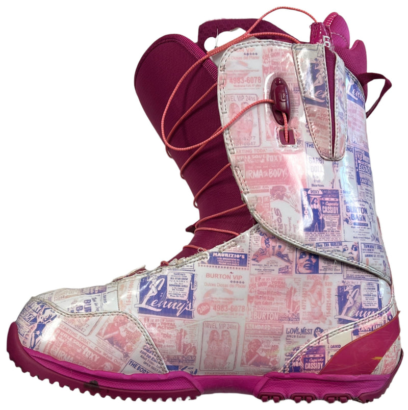 Load image into Gallery viewer, Used Burton Pink Ozone Size Specific 13 Snowboard Boots
