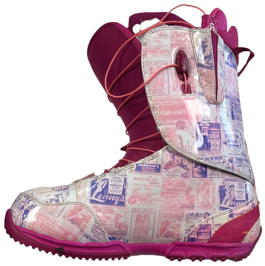 Used Burton Pink Ozone Size Specific 13 Snowboard Boots