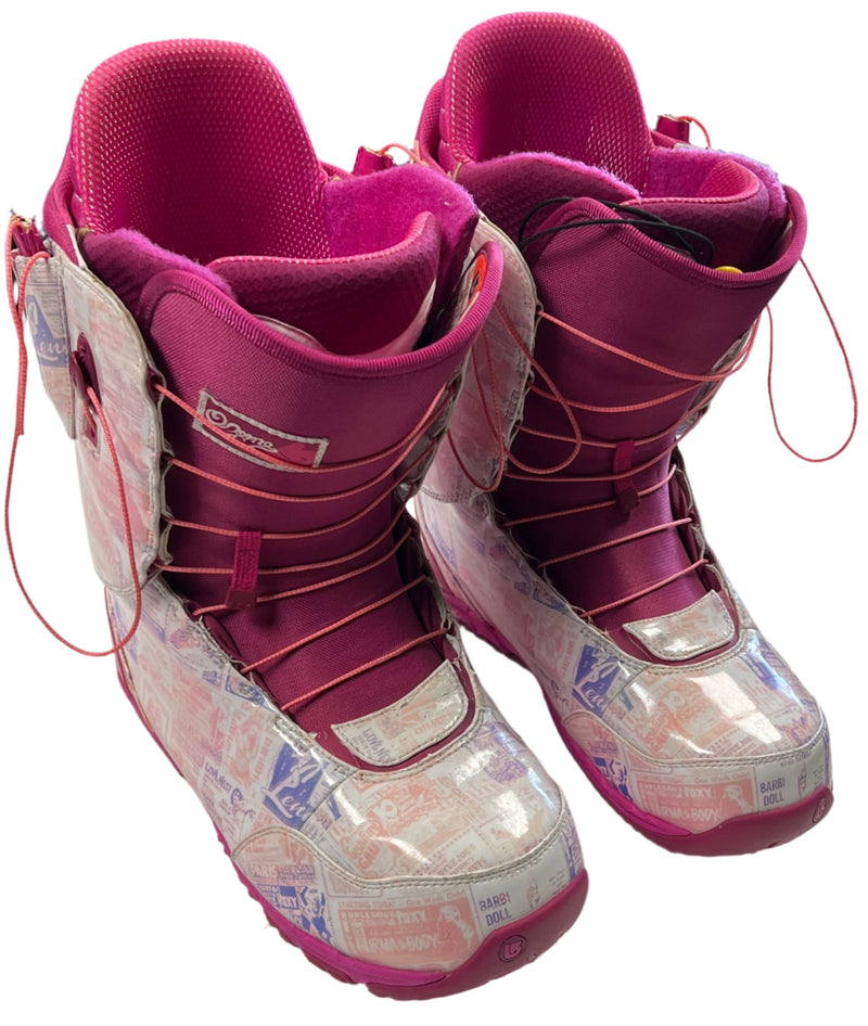 Load image into Gallery viewer, Used Burton Pink Ozone Size Specific 13 Snowboard Boots
