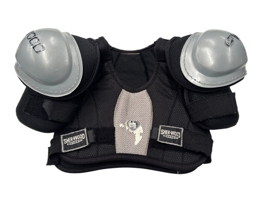 Used Sher-Wood Junior Small Hockey Shoulder Pads