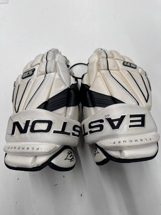 Used Easton S11 White Sr. Hockey Gloves