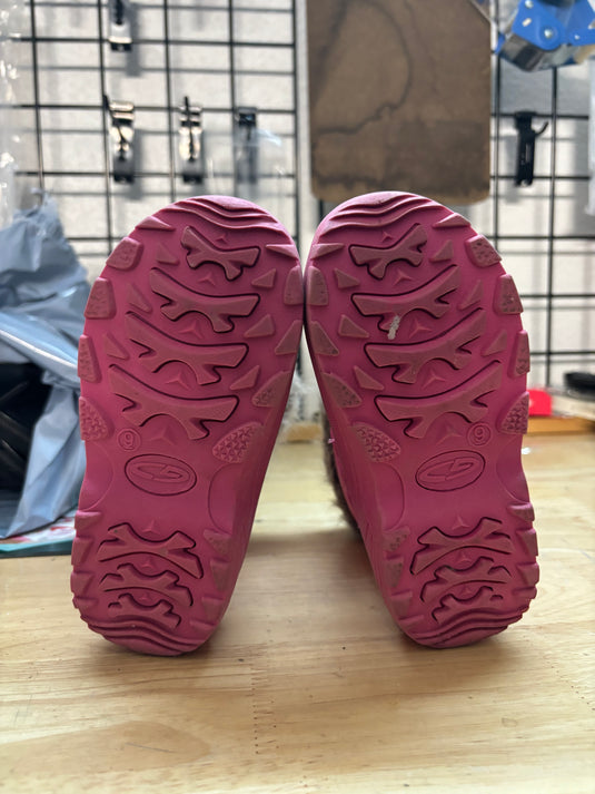 Used Girls Size 9 Pink Winter Boots