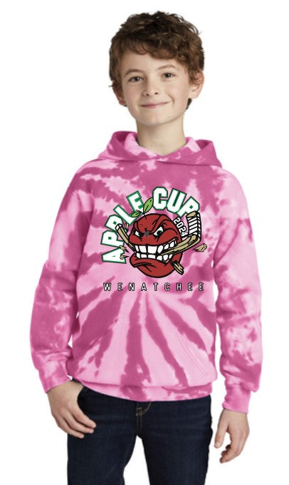 Load image into Gallery viewer, Wenatchee Apple Cup Youth Tie Dye Hoodie
