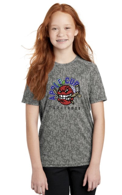 Load image into Gallery viewer, Wenatchee Apple Cup SS Digi Camo Youth Performance Tee
