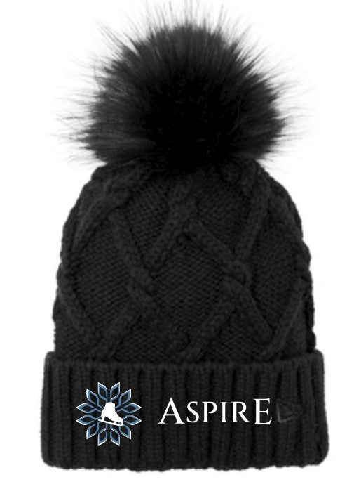 Load image into Gallery viewer, Aspire Academy Faux Fur Pom Beanie
