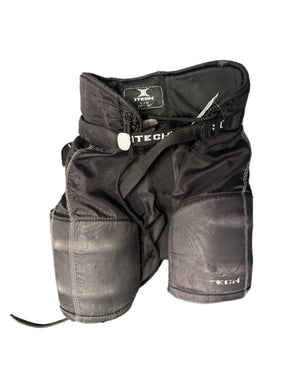 Itech Black Youth Size Large Used Hockey Pants