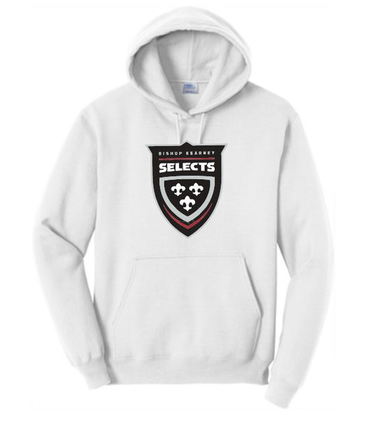 BK Selects Adult White Cotton Hoodie