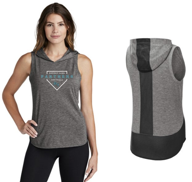 Load image into Gallery viewer, Bonney Lake Softball Ladies Hooded Tank Top
