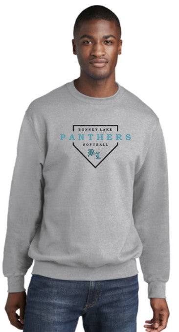 Load image into Gallery viewer, Bonney Lake Softball Fleece Crewneck Sweatshirt
