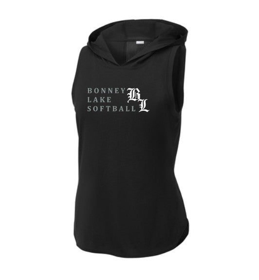 Load image into Gallery viewer, Bonney Lake Softball Ladies Hooded Tank Top
