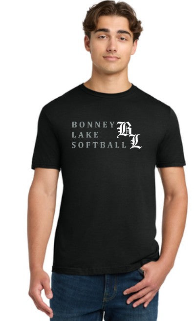 Load image into Gallery viewer, Bonney Lake Softball Softstyle Cotton Adult Tshirt (BL Logo)
