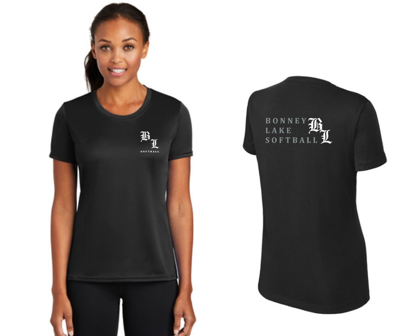 Load image into Gallery viewer, Bonney Lake Softball Ladies Performance Tee
