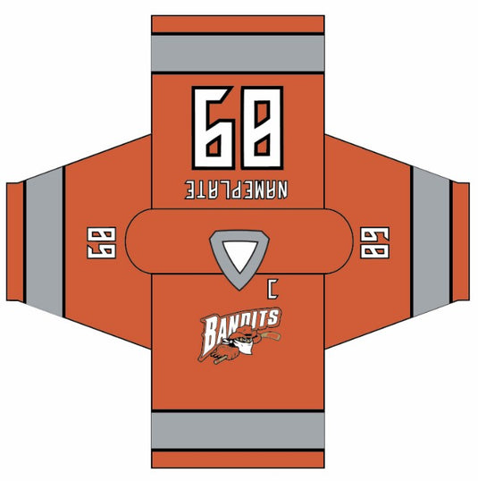 Bandits RHL Orange Sublimation Hockey Jersey