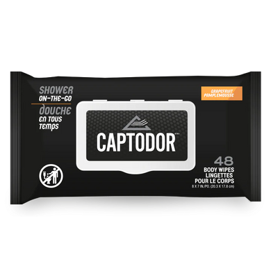 CaptOdor 48 Pack of Body Wipes