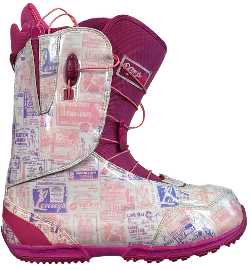 Load image into Gallery viewer, Used Burton Pink Ozone Size Specific 13 Snowboard Boots
