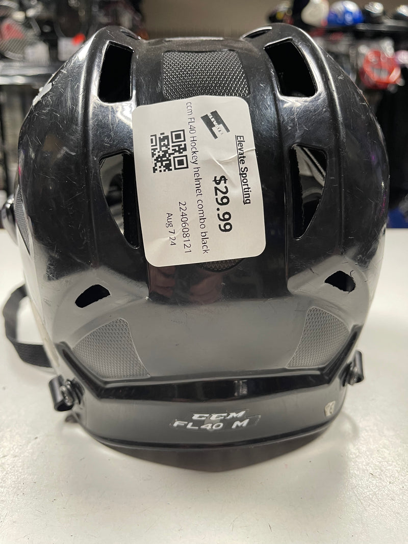 Load image into Gallery viewer, ccm FL40 Hockey helmet combo black
