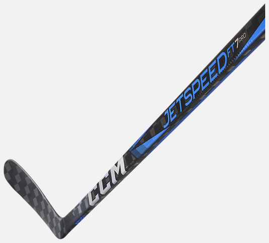 BLUE CCM Jetspeed FT7 Pro Intermediate Hockey Stick