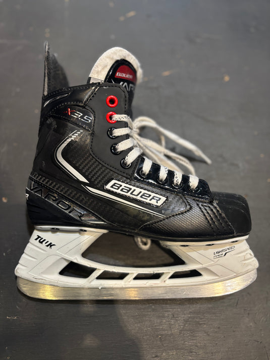 Slightly Used Bauer Vapor X3.5 Jr. 3 D Hockey Skates