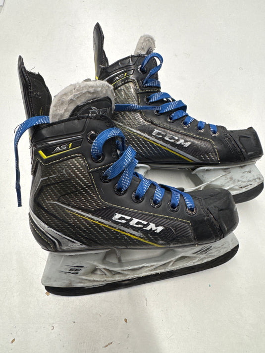 Used CCM Super Tacks AS1 Youth Size 13.5 Hockey Skates