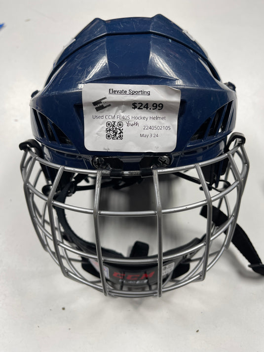 Used CCM FL40S Hockey Helmet