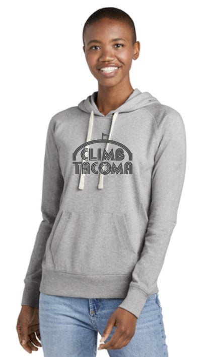 Load image into Gallery viewer, Climb Tacoma Women&#39;s Re-fleece Hoodie
