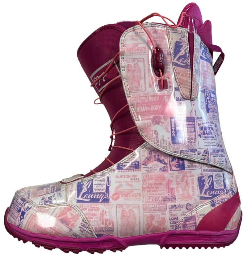 Load image into Gallery viewer, Used Burton Pink Ozone Size Specific 13 Snowboard Boots
