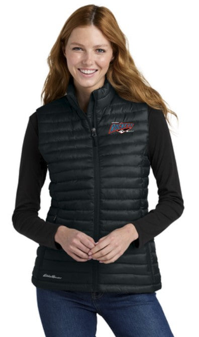 Load image into Gallery viewer, Tacoma Rockets Women&#39;s Eddie Bauer Packable Quilted Vest
