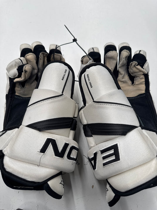 Used Easton S11 White Sr. Hockey Gloves