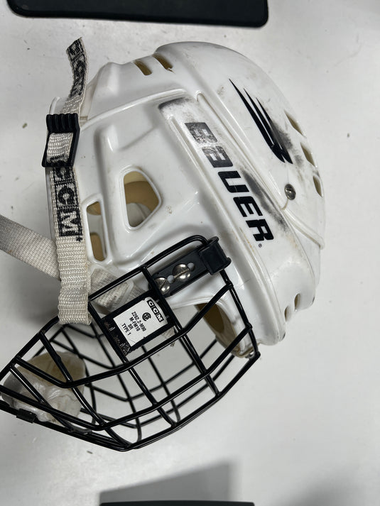 Used Bauer White youth Helment