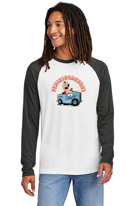 Load image into Gallery viewer, Femininomenons Tri-Blend Colorblock Raglan Long Sleeve T-Shirt
