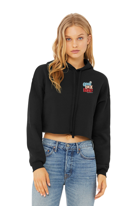 Load image into Gallery viewer, Femininomenons Double Logo Women's Cropped Sponge Fleece Cropped Hoodie
