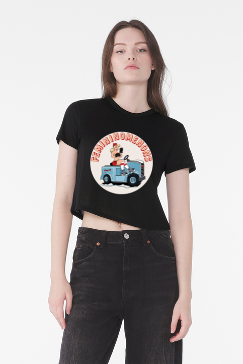 Femininomenons Women's Cropped Flowy T-Shirt