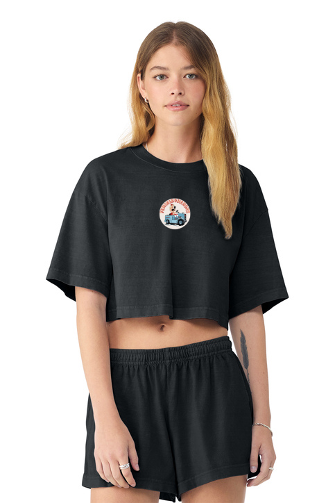 Femininomenons Women's Cropped Heavyweight Oversize T-Shirt