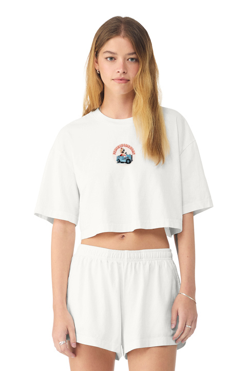 Femininomenons Women's Cropped Heavyweight Oversize T-Shirt