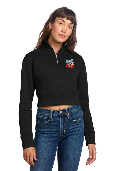 Femininomenons Double Logo Women's Cropped V.I.T. 1/2 Zip Fleece